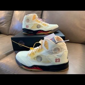 Off White X Air Jordan 5 “Sail”